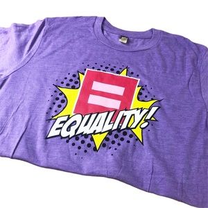☀️ EQUALITY = Human Rights Purple T Shirt